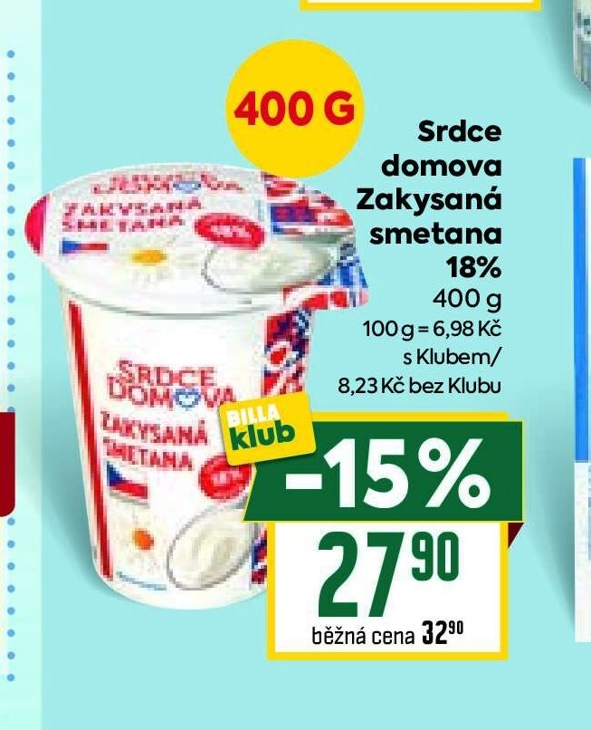 Srdce domova Zakysaná smetana 400 g