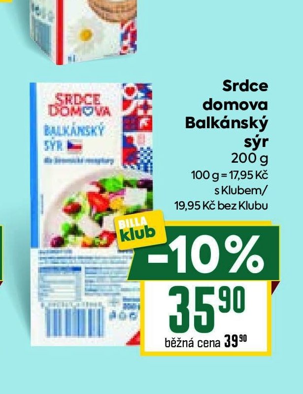 Srdce domova Balkánský sýr 200 g