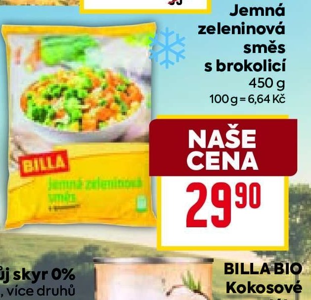 BILLA Jemná zeleninová směs s brokolicí 450 g