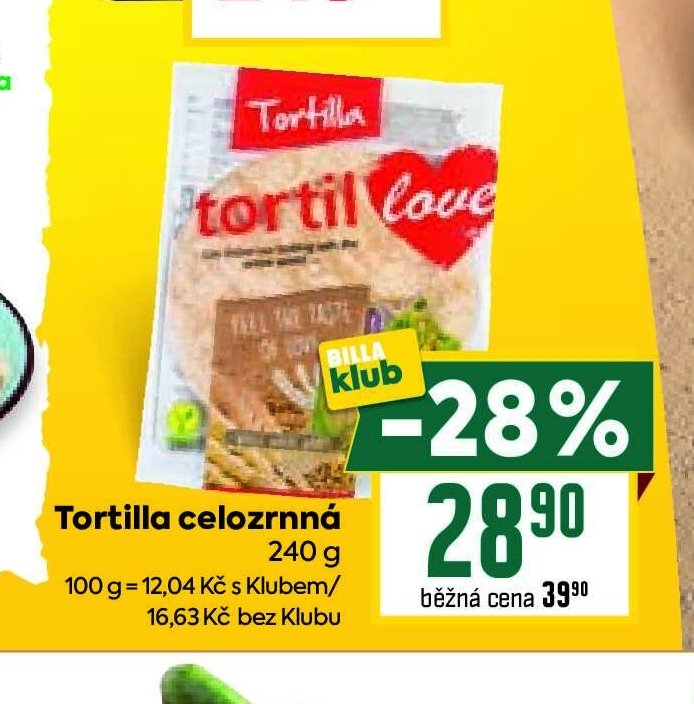 Tortilla celozrnná 240 g