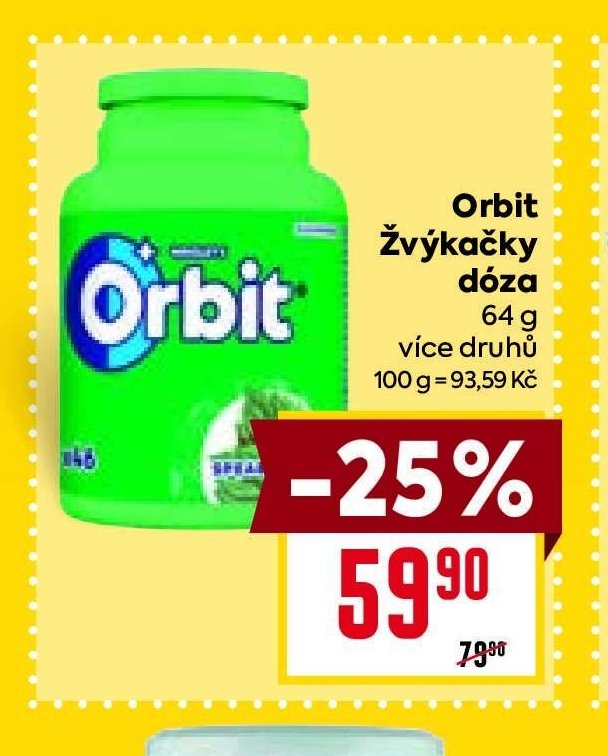 Orbit Žvýkačky dóza