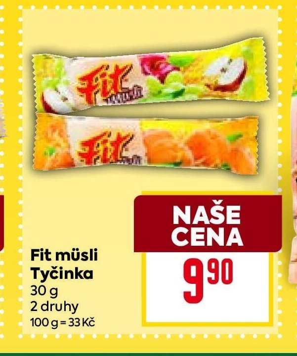 Fit müsli Tyčinka