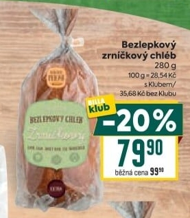 Chléb zrníčkový Fit bez lepku Dr.Pekař