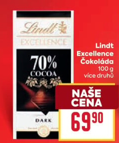 Čokoláda Excellence Lindt