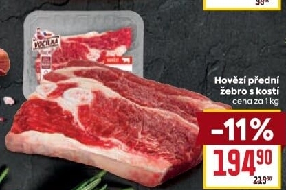 Hovězí žebra s kostí Vocílka