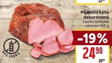 Kýta dekorovaná pikantní
