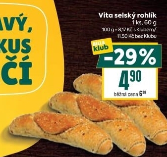 Rohlík Vita selský