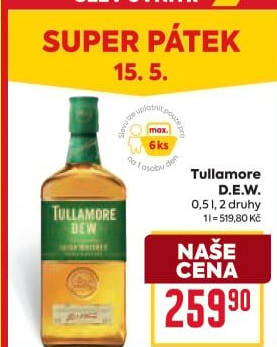 Whiskey irská Tullamore Dew