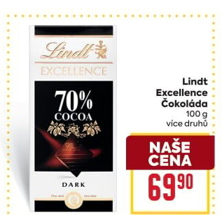 Čokoláda Excellence Lindt