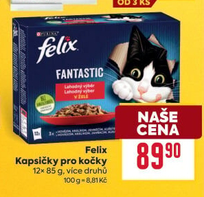 Kapsičky pro kočky Felix Purina