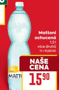 Ochucená voda Mattoni