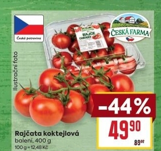 Rajčata koktejlová Česká farma