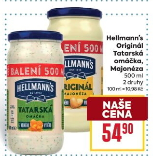 Tatarská omáčka Hellmann'