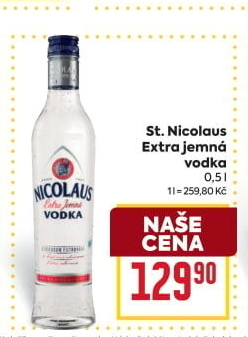 Vodka extra jemná St. Nicolaus