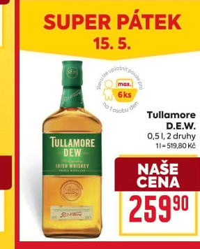 Whiskey irská Tullamore Dew