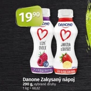 Jogurtový nápoj Danone