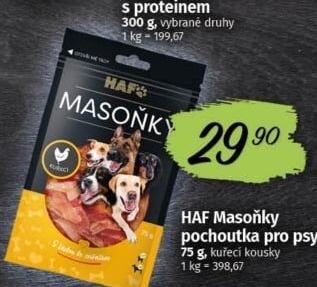Pamlsky pro psy Masoňky Haf HTC Servis