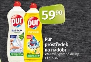 Prostředek na nádobí Pur