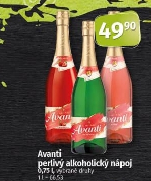 Šumivé nápoje Avanti
