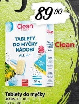 Tablety do myčky All in 1 Clean &amp