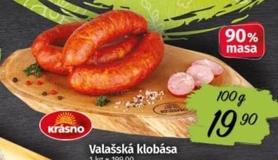 Valašská klobása Krásno