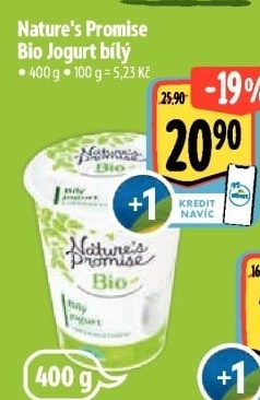 Bílý jogurt Bio Nature'