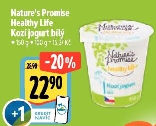 Bílý jogurt kozí Healthy life Nature'