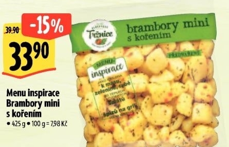 Brambory mini s kořením Menu inspirace Albert