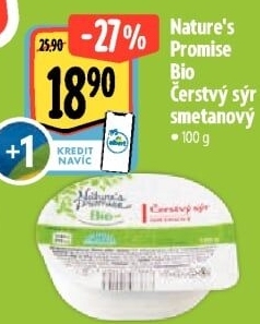 Čerstvý sýr Bio Nature'