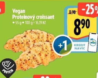 Croissant proteinový vegan