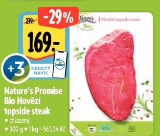 Hovězí steak topside Bio Nature’s Promise
