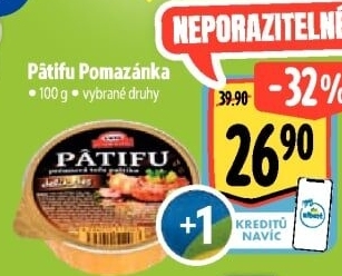 Paštika rostlinná tofu Patifu Veto