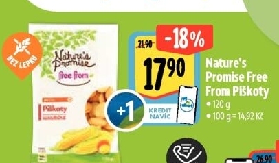 Piškoty bez lepku Free From Nature'