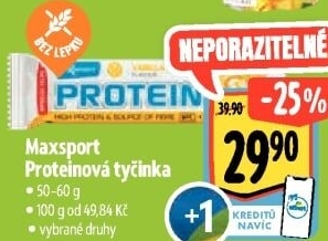 Proteinová tyčinka Maxsport