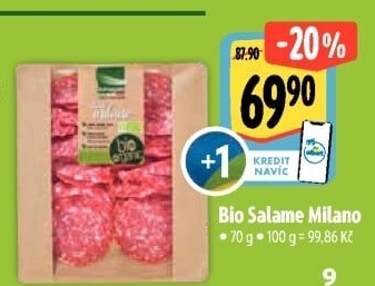 Salám Salami Milano bio Fumagalli