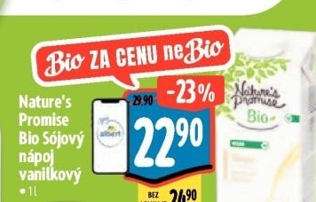 Sójový nápoj ochucený bio Nature'