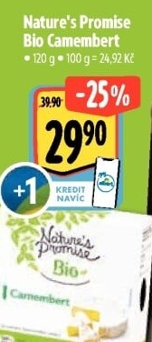 Sýr Camembert bio Nature'
