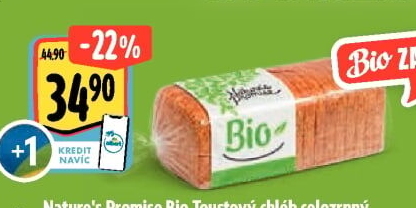 Toustový chléb celozrnný Bio Nature'