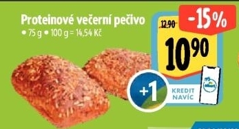 Večerní proteinové pečivo