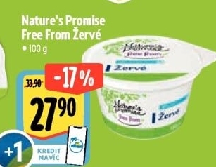 Žervé bez laktózy Free From Nature'