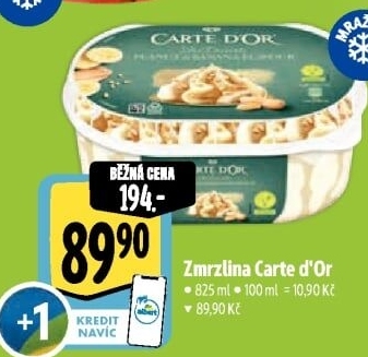 Zmrzlina ve vaničce Vegan Carte D'