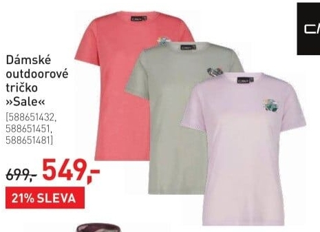 Dámské outdoorové tričko CMP