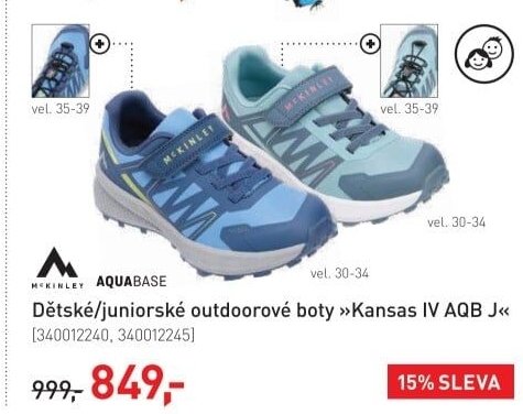 Dětská outdoorová obuv Kansas IV AQB j McKINLEY