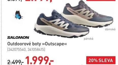 Pánská outdoorová obuv Outscape Salomon
