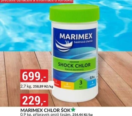 Přípravek do bazénu Chlor Šok Marimex