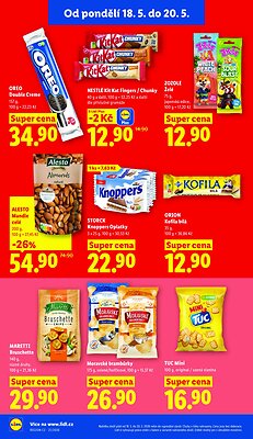 akční leták Lidl 18.5.2026-20.5.2026