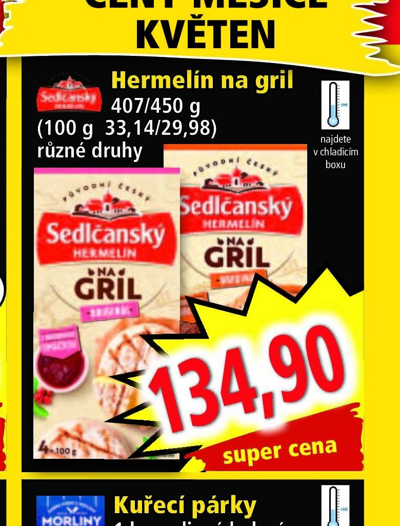 Sedlčanský Hermelín na gril