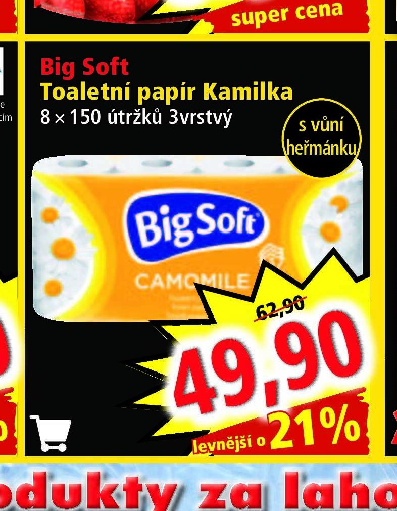 Big Soft Toaletní papír Kamilka