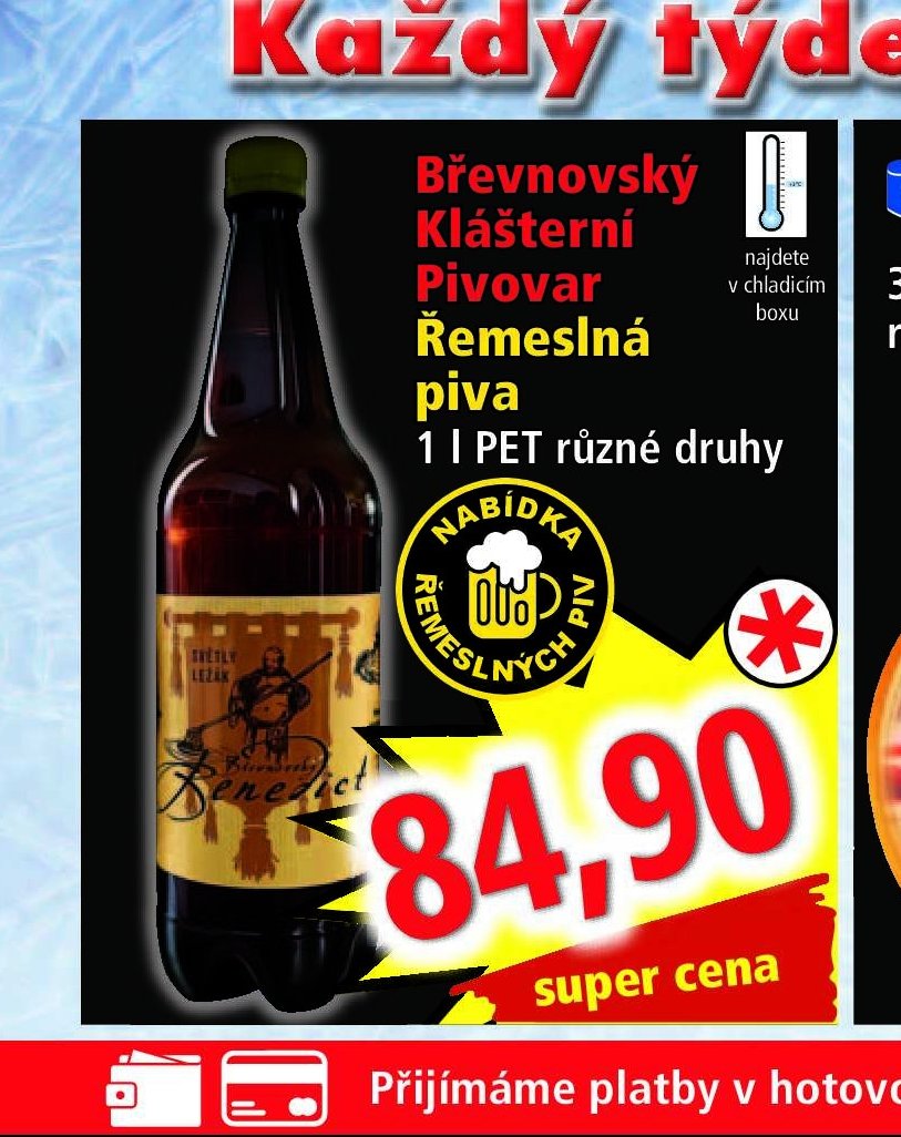 Břevnovský Klášterní Pivovar Řemeslná piva