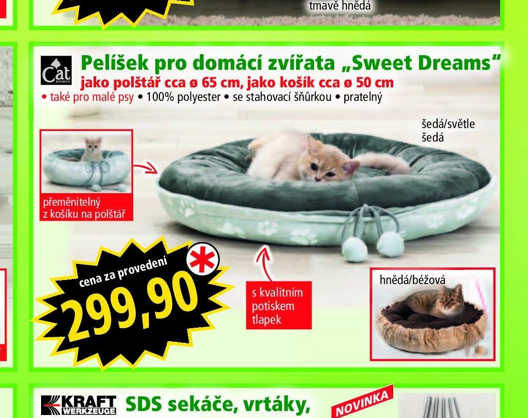 Pelíšek pro domácí zvířata Sweet Dreams